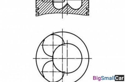 Поршень поштучно mahle original 0349000 2,5 TDI 1 - купить Нефтекамске