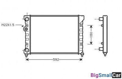 Радиатор охлаждения termal 545187JP - купить Нефтекамске