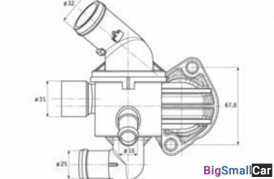 Термостат в сборе behr TI1587 в сборе - купить Нефтекамске