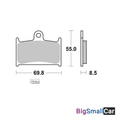 Тормозные колодки, задние Sinter / SBS 624HS - купить Нефтекамске