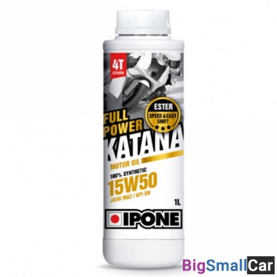 Масло моторное IPONE 4T FULL POWER KATANA SYNTHETIC 15W50 1L 800356 Масло моторное IPONE 4T FULL POWER KATANA SYNTHETIC 15W50 1L 800356