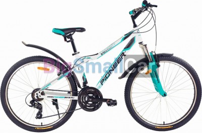 Горные велосипеды PIONEER FAVORITE 26/16 white-mint-black