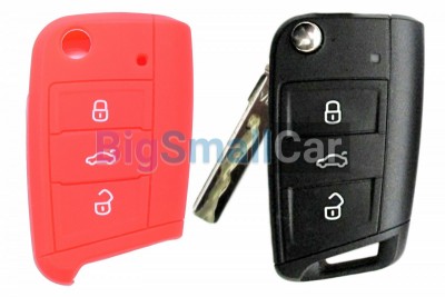 Чехол Для Ключа Volkswagen, Skoda, Seat (Брелок), Силиконовый bgt469