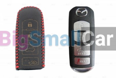 Чехол Для Ключа Mazda (Брелок) String Цвет Кожи Черный bgt475