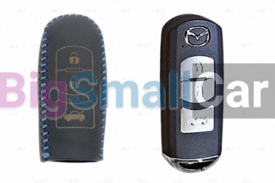 Чехол Для Ключа Mazda (Брелок) String Цвет Кожи Черный bgt476