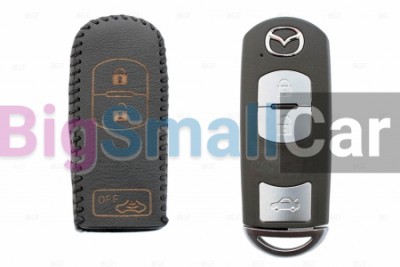 Чехол Для Ключа Mazda (Брелок) String Цвет Кожи Черный bgt477