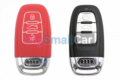 Чехол Для Ключа Audi (Брелок), Силиконовый bgt484