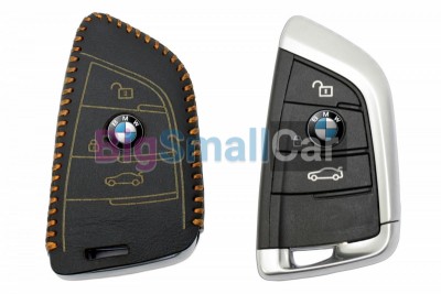Чехол Для Ключа Bmw (Брелок) String Цвет Кожи Черный bgt525