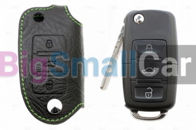 Чехол Для Ключа Volkswagen, Skoda, Seat (Брелок), Кожаный bgt529
