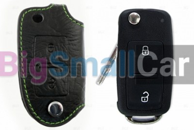 Клонировать Чехол Для Ключа Volkswagen, Skoda, Seat (Брелок), Кожаный bgt531