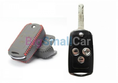 Чехол Для Ключа Honda (Брелок) String Цвет Кожи Черный bgt548