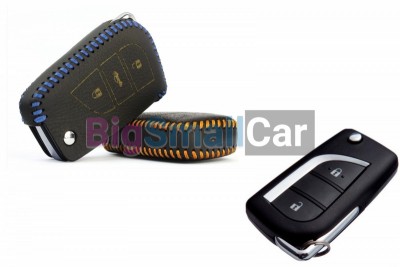 Чехол Для Ключа Toyota (Брелок) String Цвет Кожи Черный bgt550