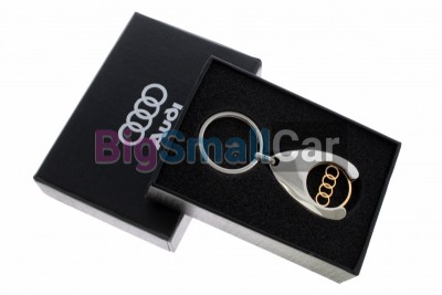 Брелок Для Audi Съемная Эмблема Хром-Золото, Металлический bgt567
