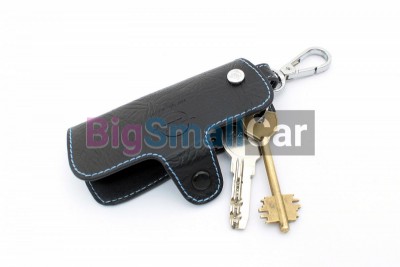 Чехол Для Ключей Opel Универсальный, Кожаный, Цвет Нити Голубой bgt959