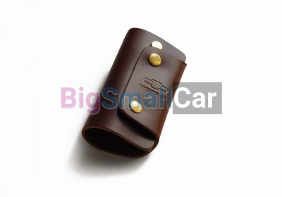 Чехол Для Ключей Chevrolet Универсальный, Кожаный, Темно-Коричневый bgt1057